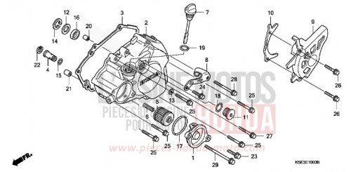 L. CRANKCASE COVER CRF150RC de 2012